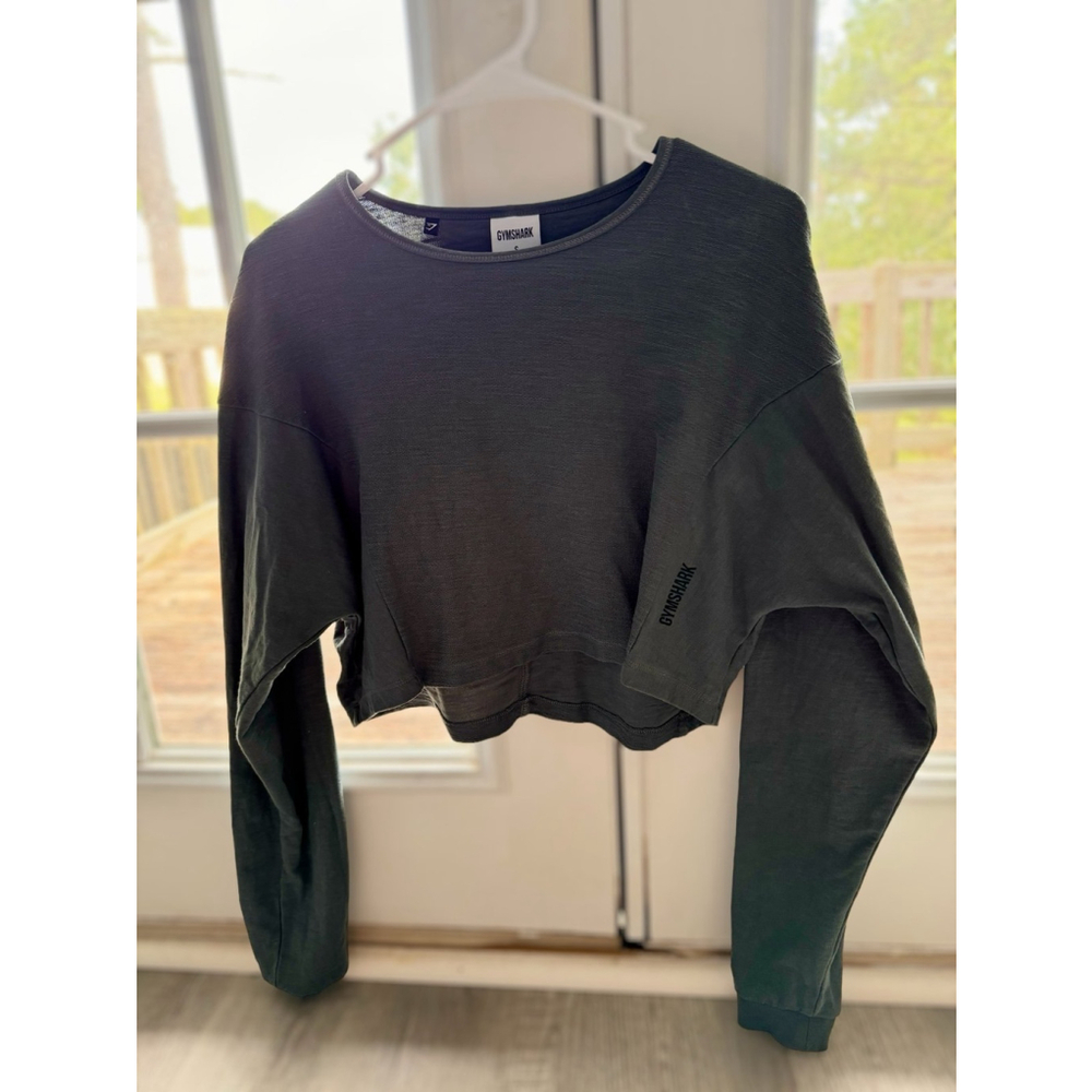 Gymshark Long Sleeve Crop in Grey